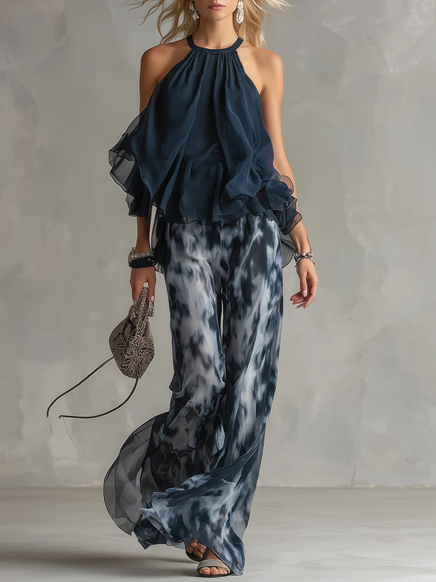 RONJA | Set mit Halter-Top und weiter Hose