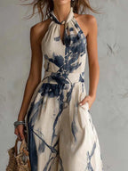 FENNA | Jumpsuit mit weitem Bein und Taschen