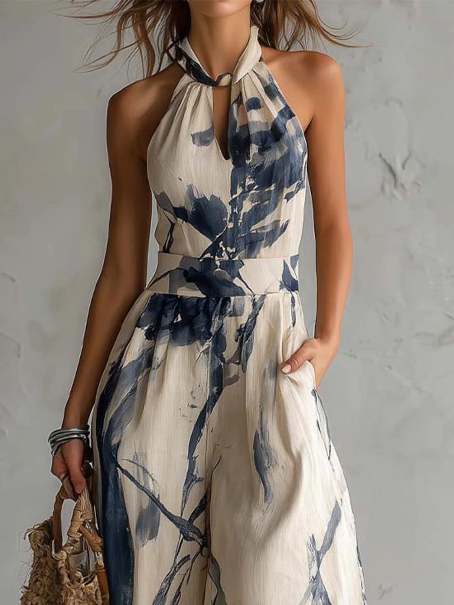 FENNA | Jumpsuit mit weitem Bein und Taschen