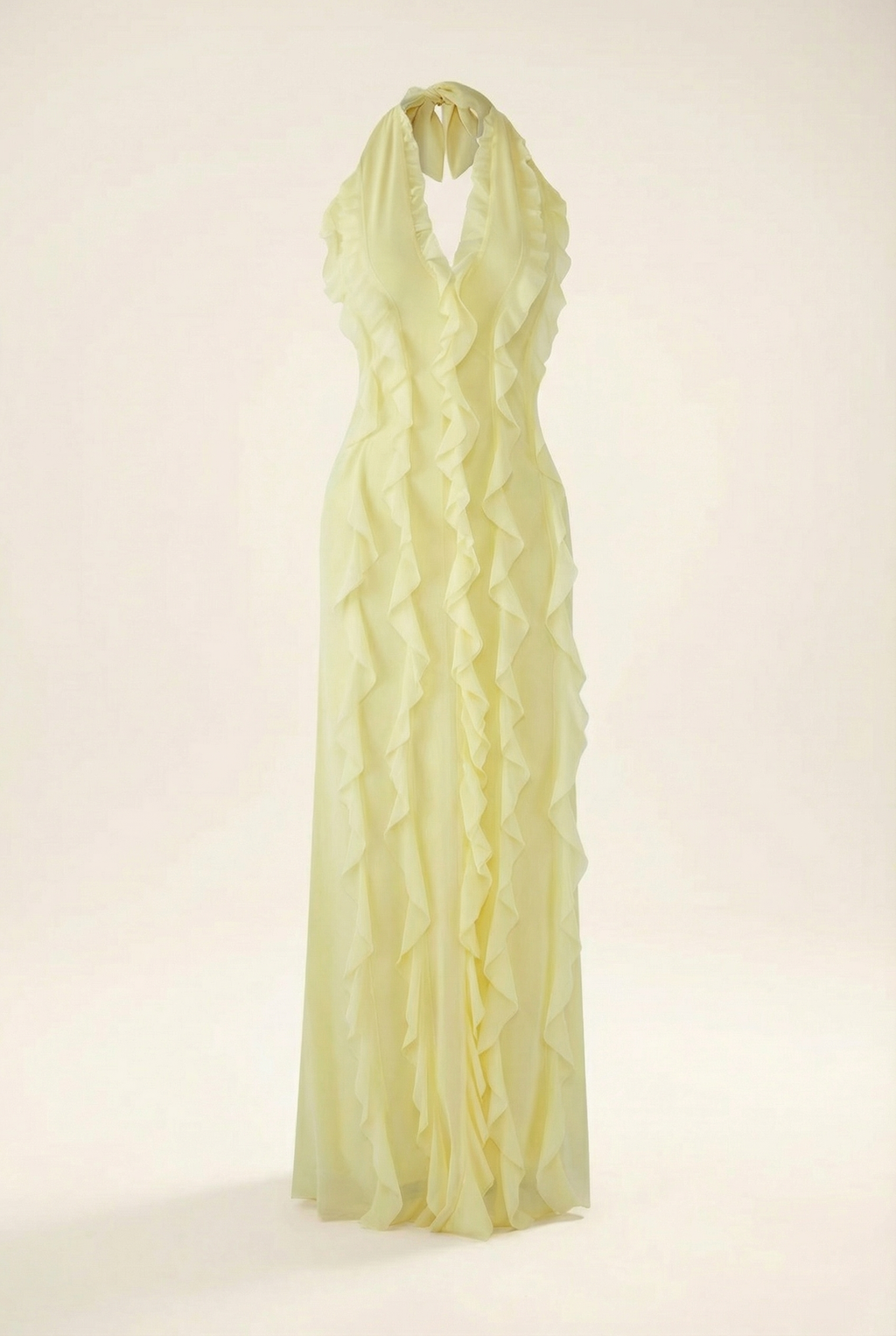 ESMEE | Fließendes Maxikleid mit Volant-Details