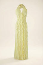 ESMEE | Fließendes Maxikleid mit Volant-Details