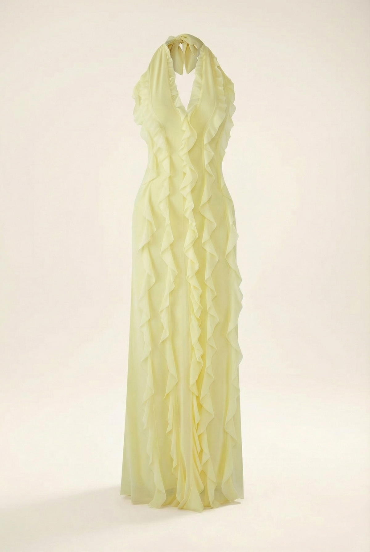 ESMEE | Fließendes Maxikleid mit Volant-Details