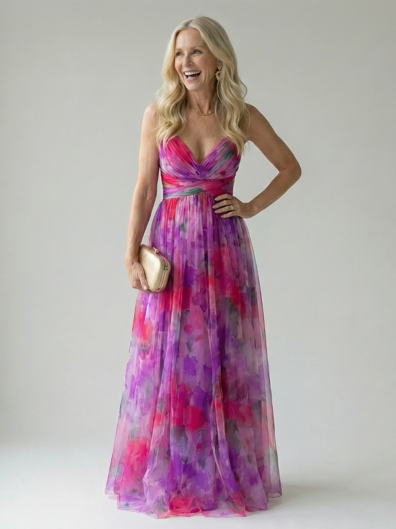 ELINE | Weiches Wickel-Maxikleid