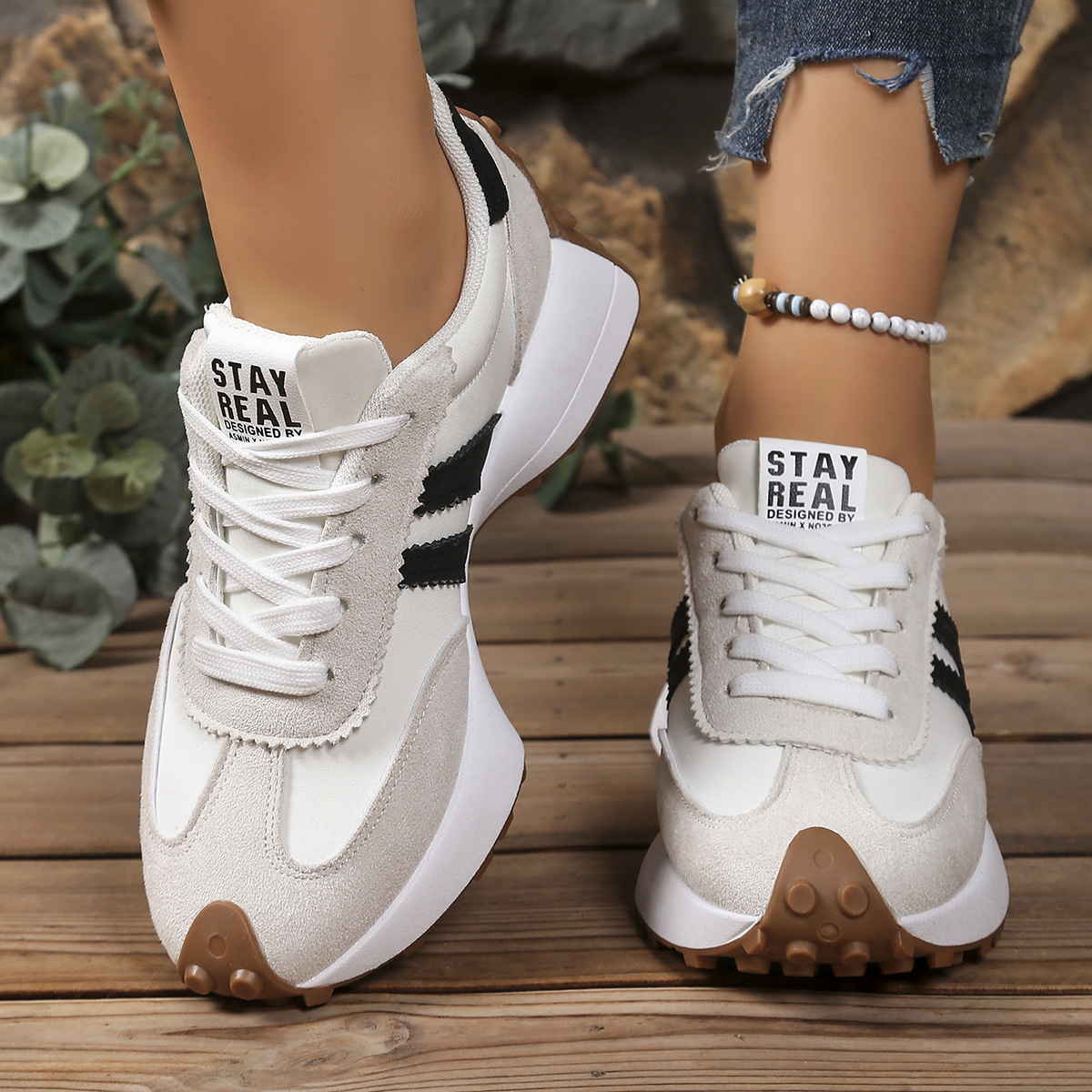 CLEO | Retro-Sneaker mit Schnürung