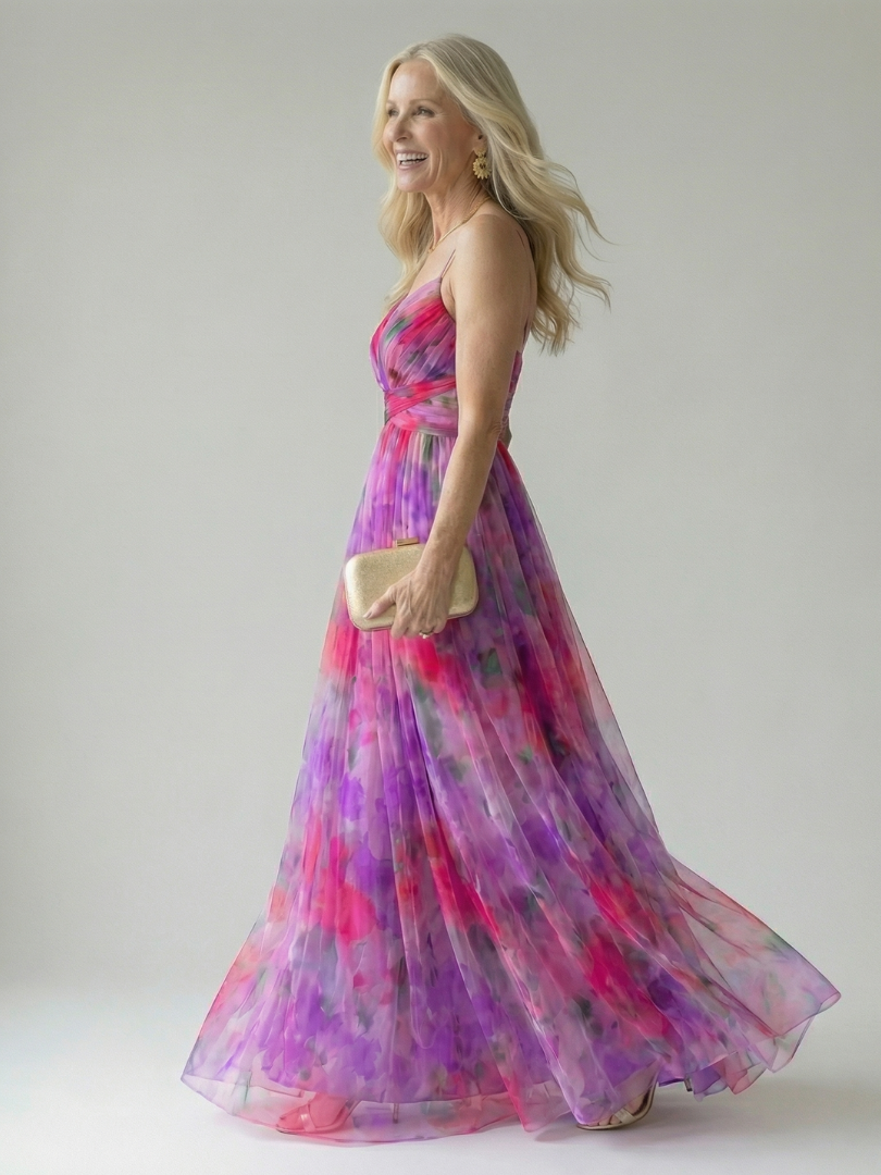 ELINE | Weiches Wickel-Maxikleid