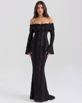 ALESSANDRA | Ausdrucksstarkes Maxikleid aus Spitze