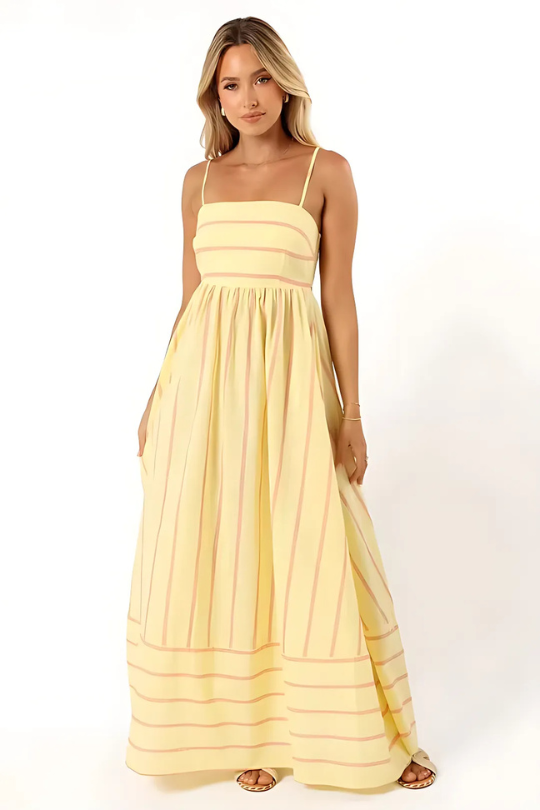 MEYRA | Sommer Gestreiftes Maxikleid