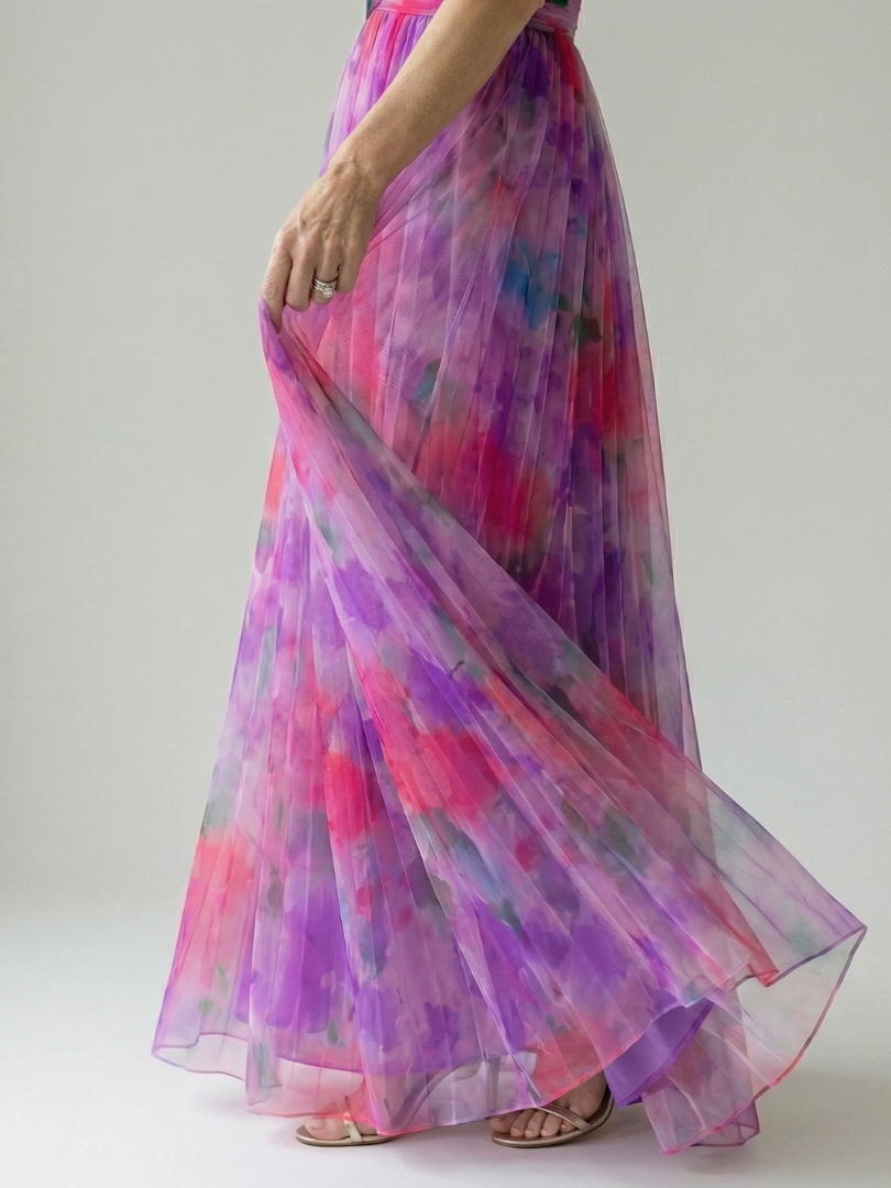 ELINE | Weiches Wickel-Maxikleid