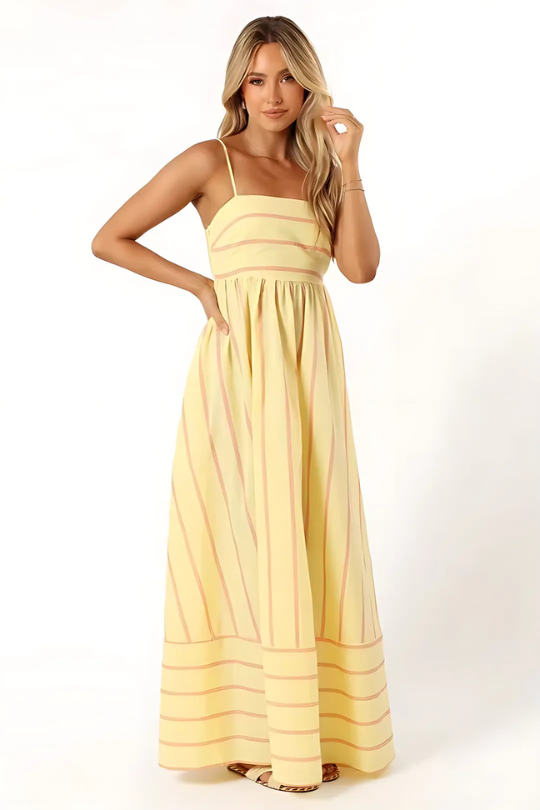 MEYRA | Sommer Gestreiftes Maxikleid
