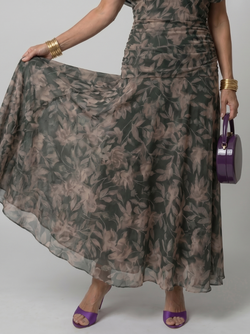 ANNEMARIE | Off-Shoulder Flow-Maxikleid