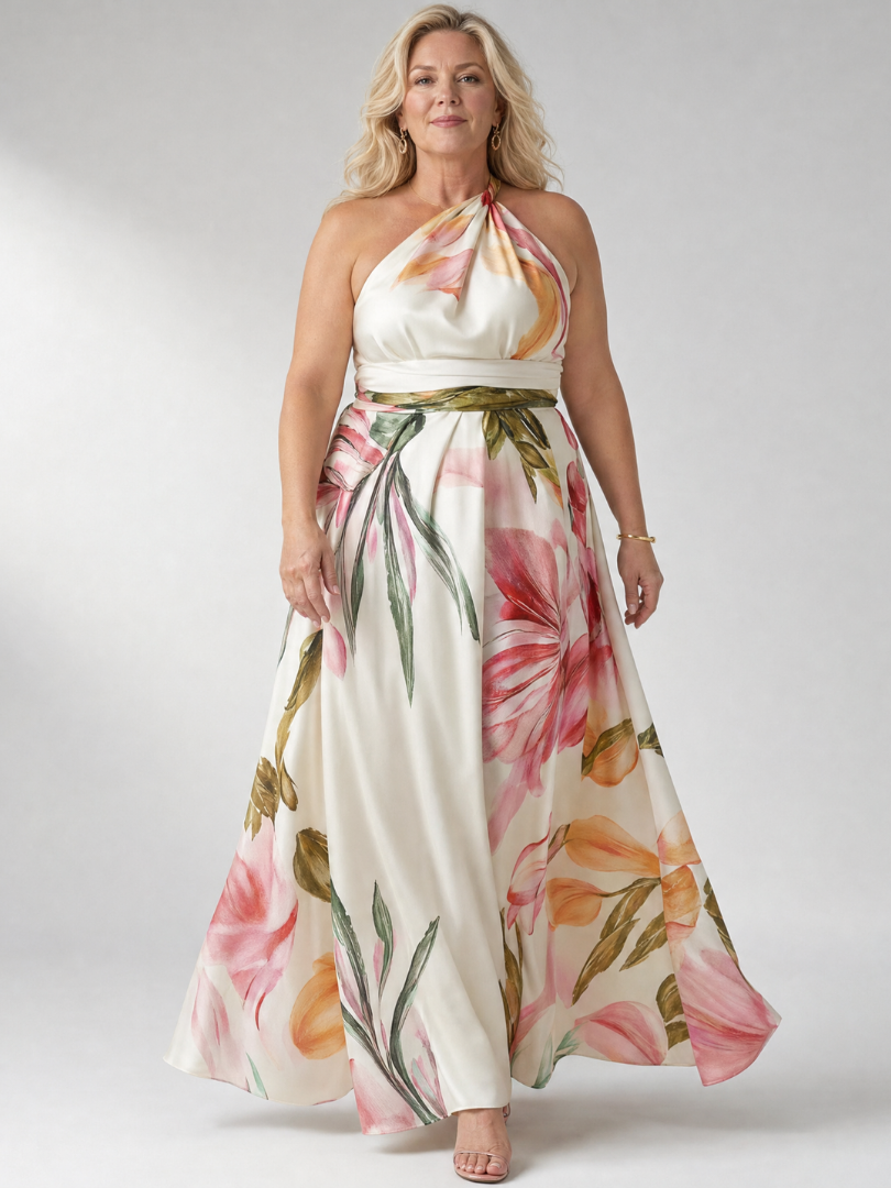 FEMKE | Blumen-Maxikleid