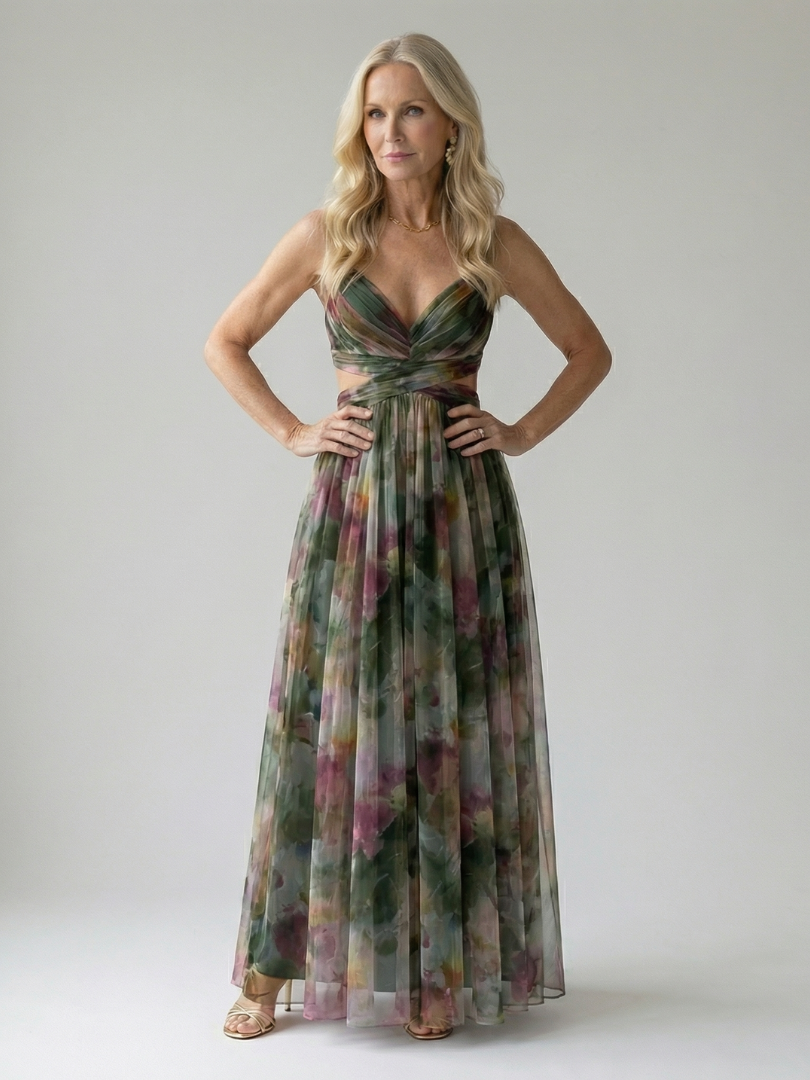 ELINE | Weiches Wickel-Maxikleid