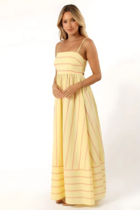 MEYRA | Sommer Gestreiftes Maxikleid