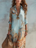 MAVIE | Boho-Maxikleid mit Print