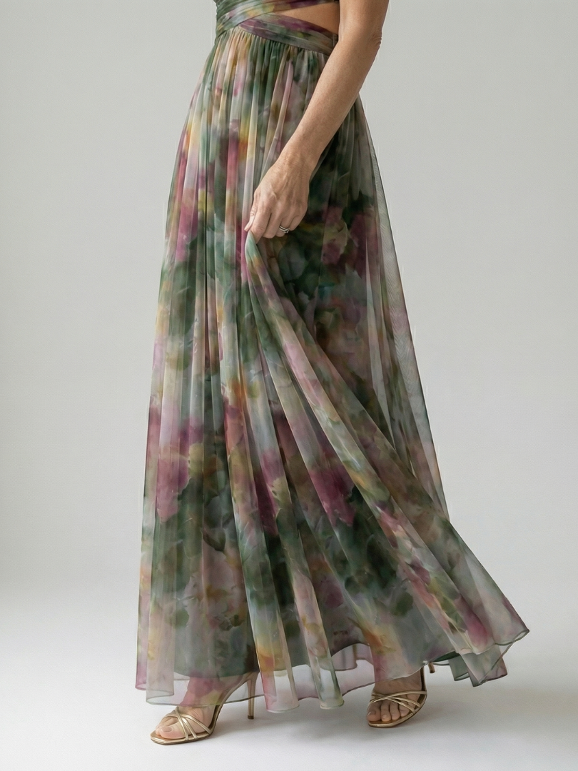 ELINE | Weiches Wickel-Maxikleid