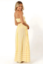 MEYRA | Sommer Gestreiftes Maxikleid