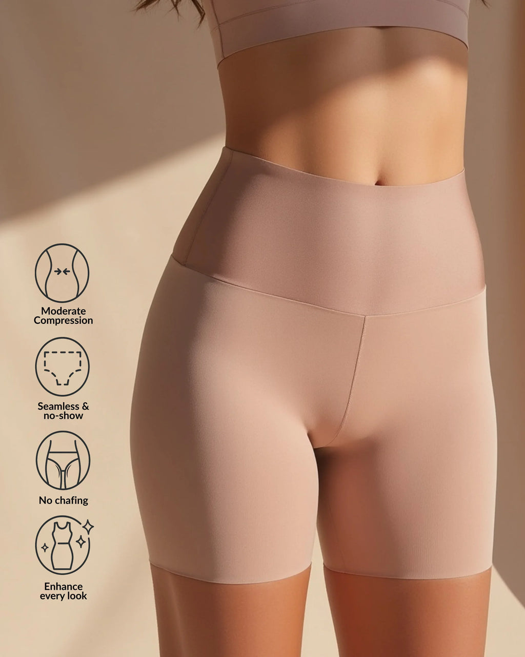 BELLA | Formende High-Waist Shorts