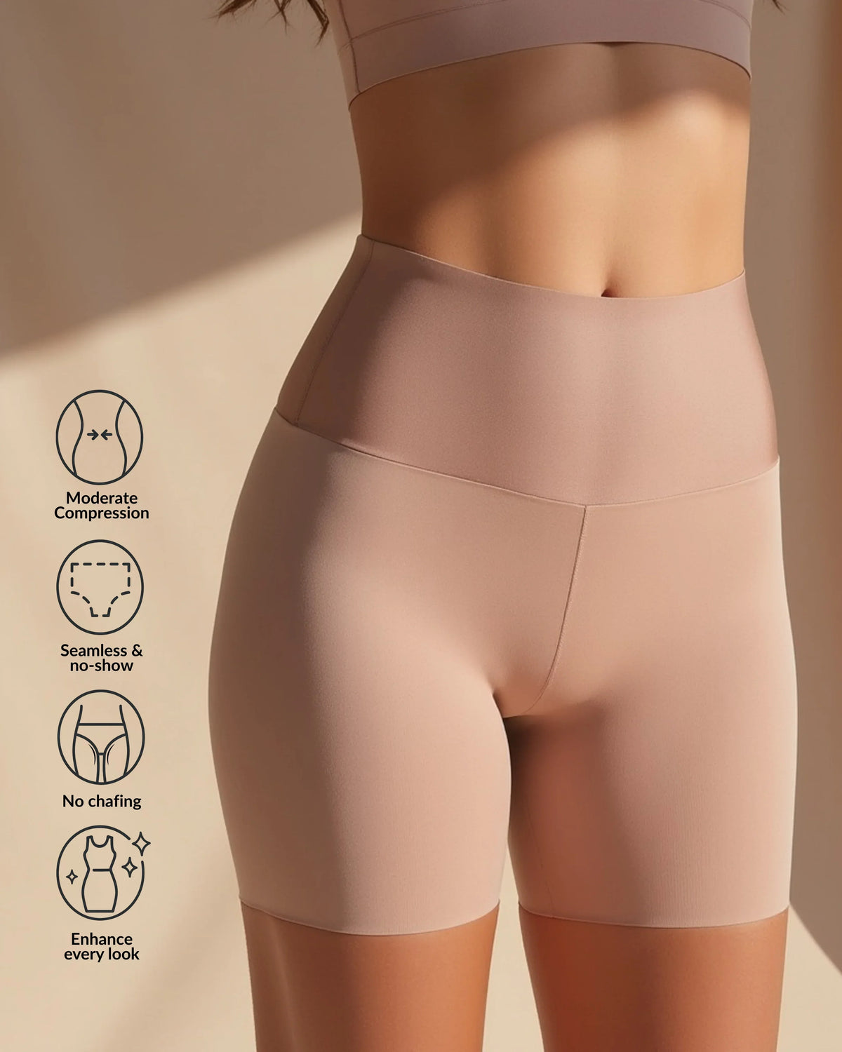 BELLA | Formende High-Waist Shorts