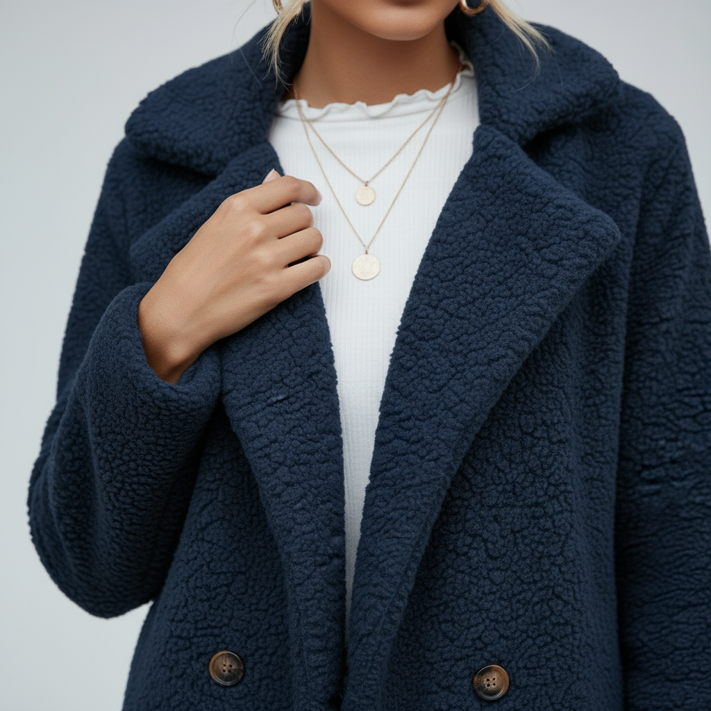 ELINE | Eleganter Teddy-Mantel