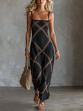 ZITA | Maxikleid mit Geometrischem Print