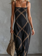 ZITA | Maxikleid mit Geometrischem Print