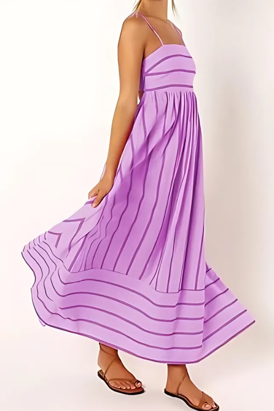 MEYRA | Sommer Gestreiftes Maxikleid