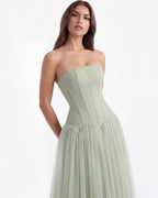 ARABELLA | Trägerloses Korsett-Maxikleid