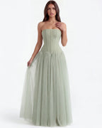 ARABELLA | Trägerloses Korsett-Maxikleid