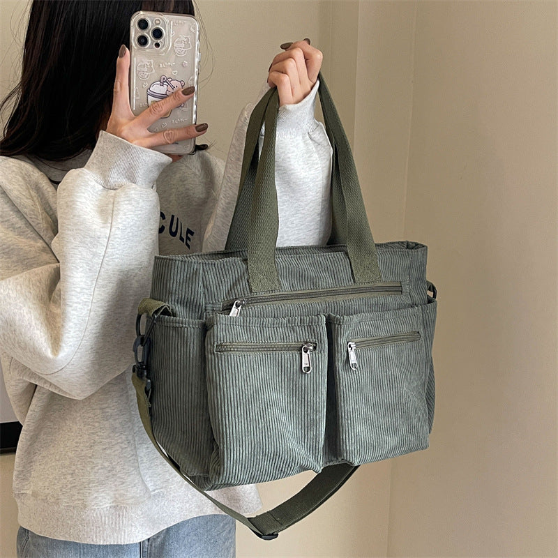 ELVA - Handtasche aus Kord