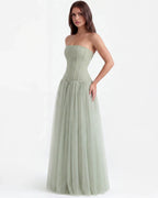 ARABELLA | Trägerloses Korsett-Maxikleid