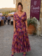 ANNEMARIE | Off-Shoulder Flow-Maxikleid