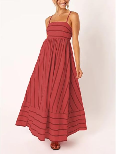 MEYRA | Sommer Gestreiftes Maxikleid