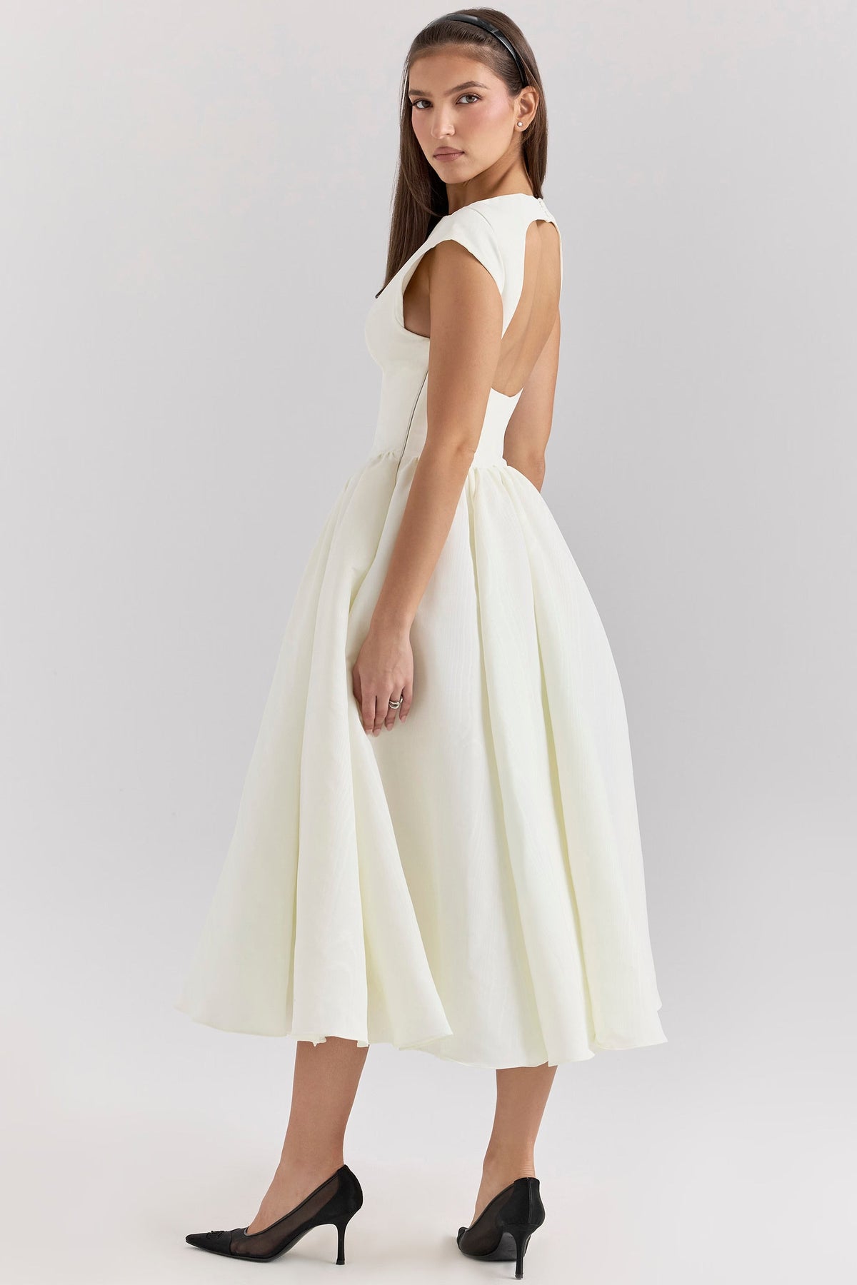 FARAH | Midikleid mit Kappenärmeln