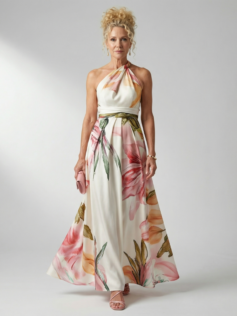 FEMKE | Blumen-Maxikleid