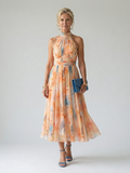NORA | Weiches Halter-Maxikleid