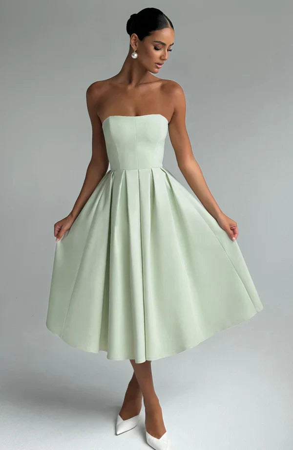 LAILA-MARIE | Curve Torch Midikleid