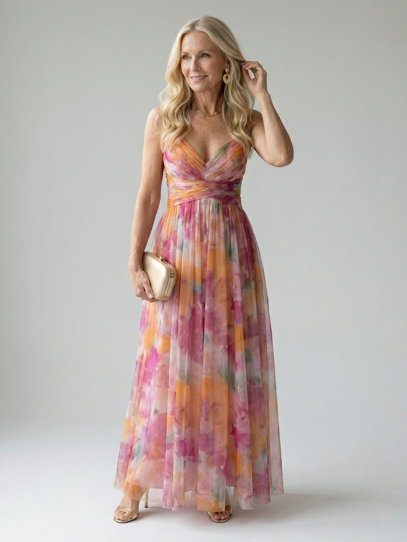 ELINE | Weiches Wickel-Maxikleid