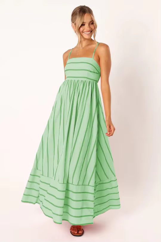 MEYRA | Sommer Gestreiftes Maxikleid