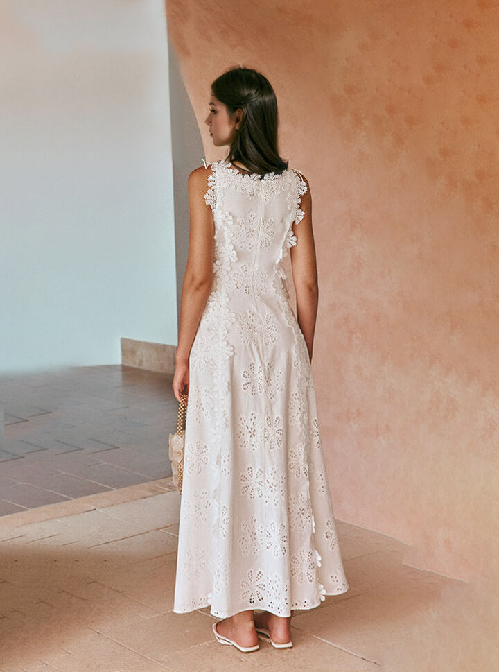 SOPHIE | Elegantes Spitzen-Maxikleid