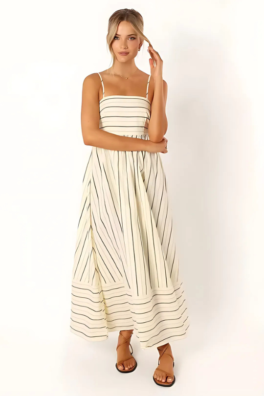 MEYRA | Sommer Gestreiftes Maxikleid
