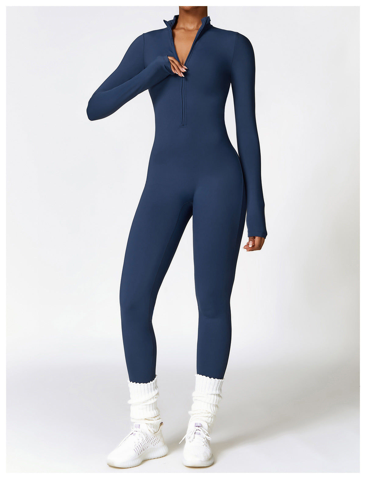 LUNA | Figurbetonter Zip-Jumpsuit