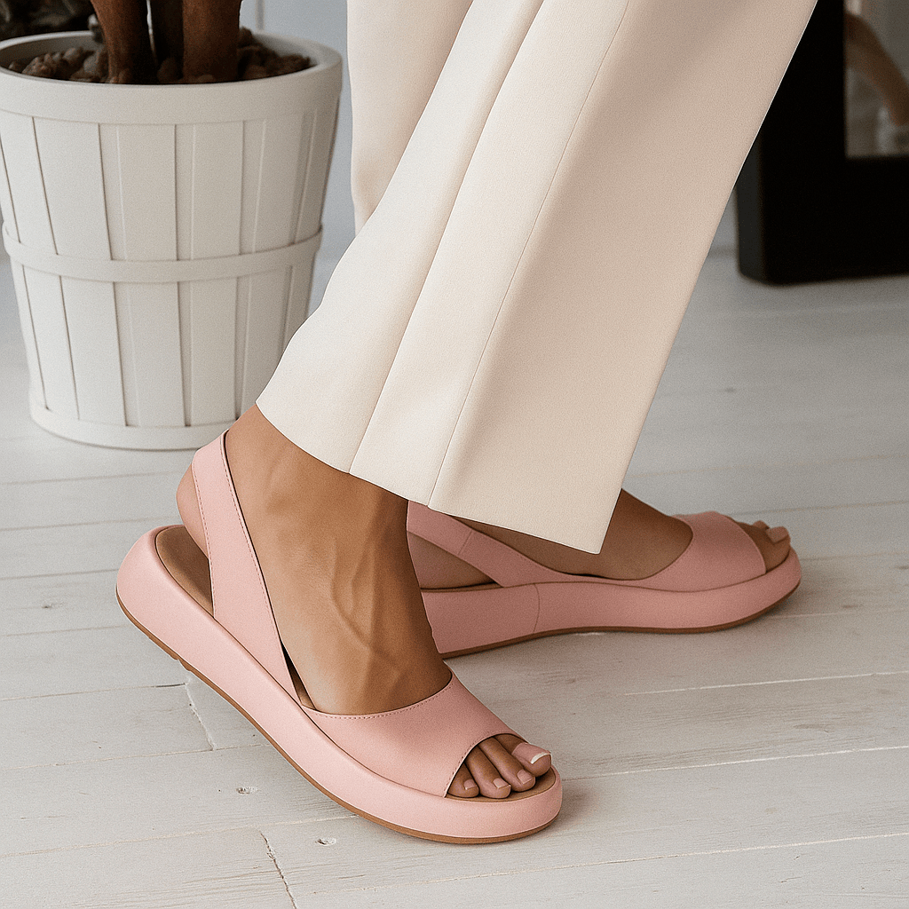 ELISE | Bequeme Slingback-Keilsandalen