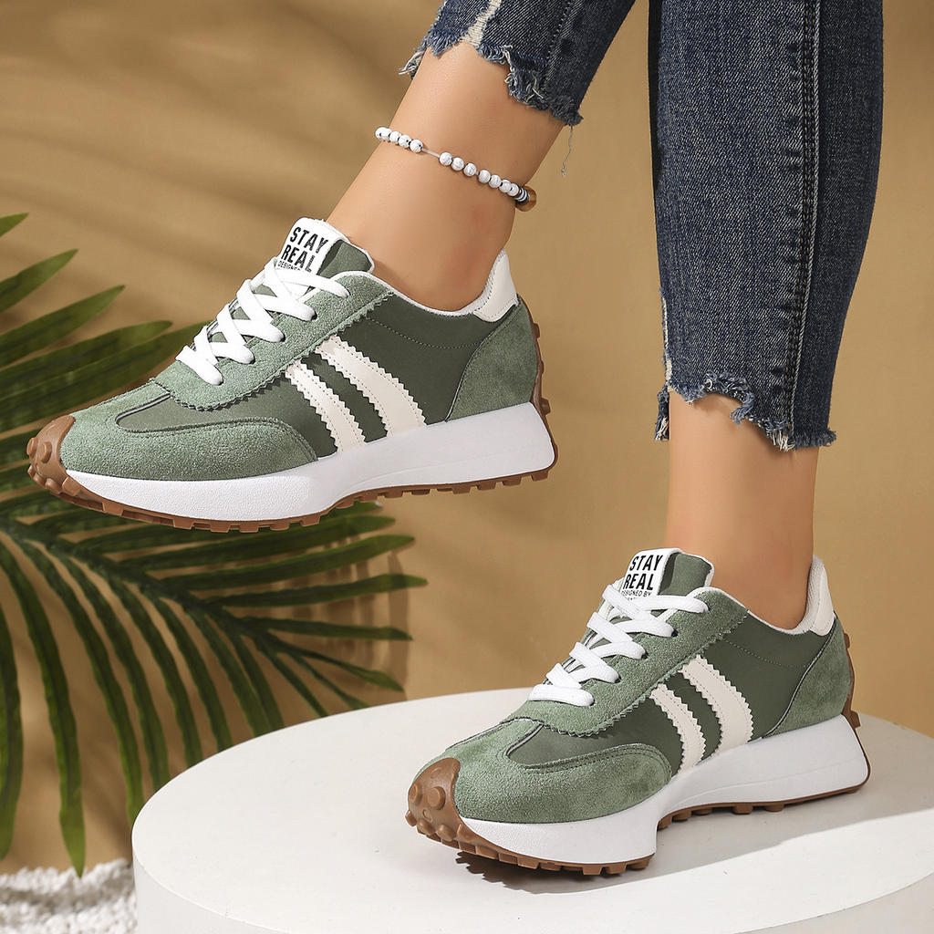 CLEO | Retro-Sneaker mit Schnürung