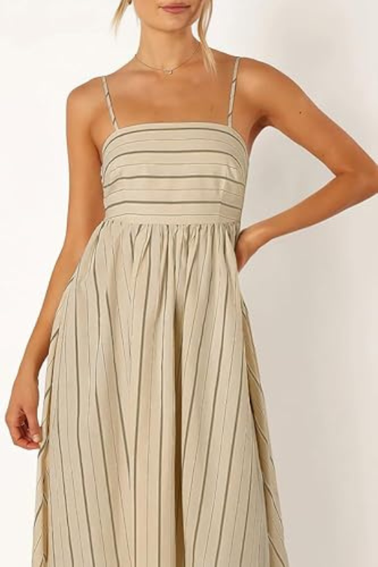 MEYRA | Sommer Gestreiftes Maxikleid