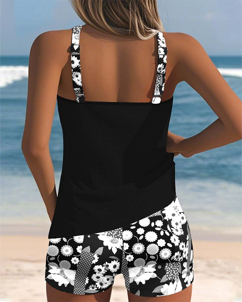 TRIANA | Florales Tankini Shorts Set