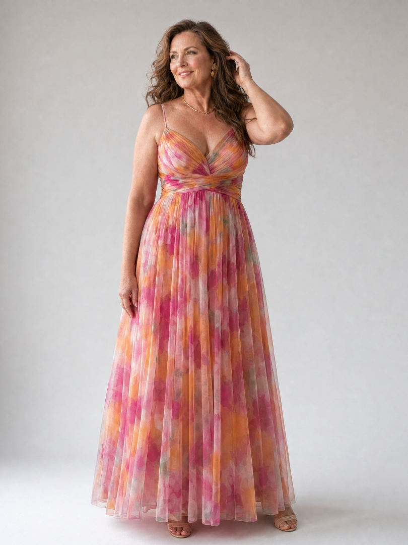 ELINE | Weiches Wickel-Maxikleid
