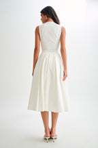 CHRISTINE | Ärmelloses Midikleid