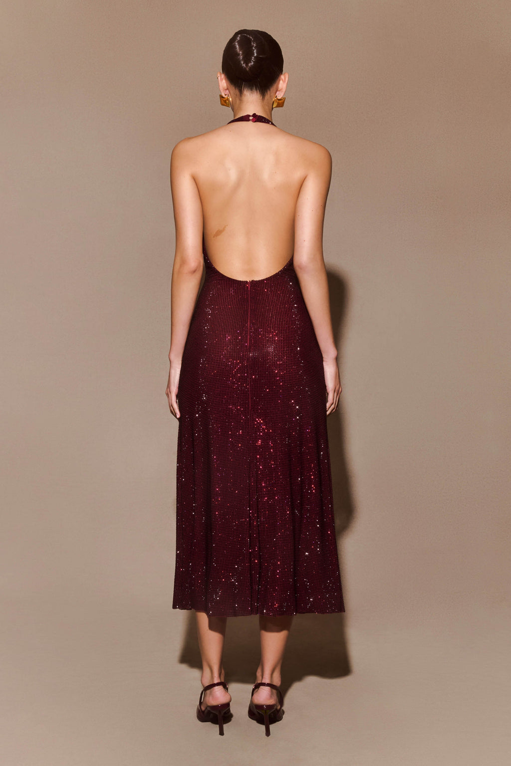 MEGAN | Pailletten-Halterkleid