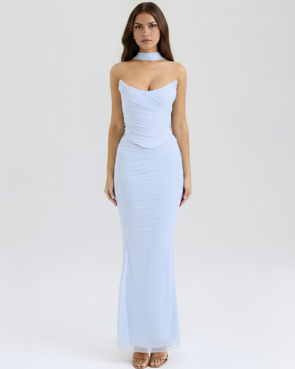 NICOLE | Figurbetontes Body-Fit-Maxikleid