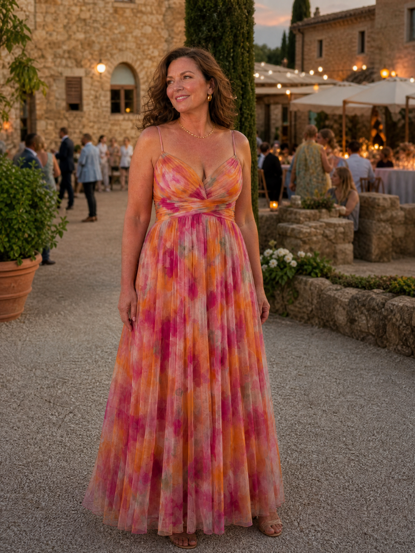 ELINE | Weiches Wickel-Maxikleid